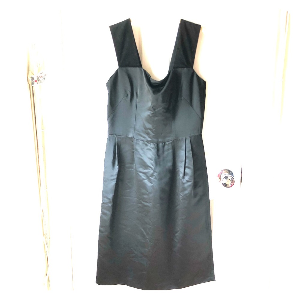 Dolce & Gabbana black cocktail wiggle satin dress